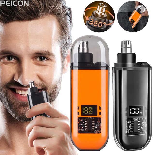raugee Nasenhaarschneider, Mini-elektrischer Nasenhaarentferner für Männer, USB-Trimmer - Bild 1