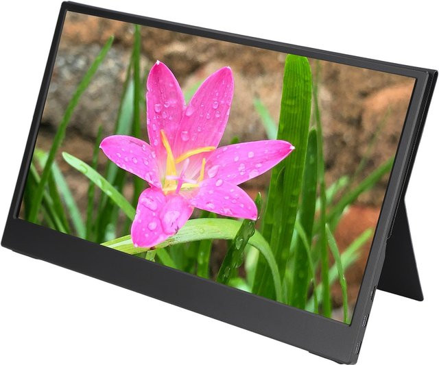 Igeteck Tragbarer 13,3 Zoll Monitor mit 1440P QHD IPS Bildschirm in Schwarz mit USB-C Anschluss - Bild 1