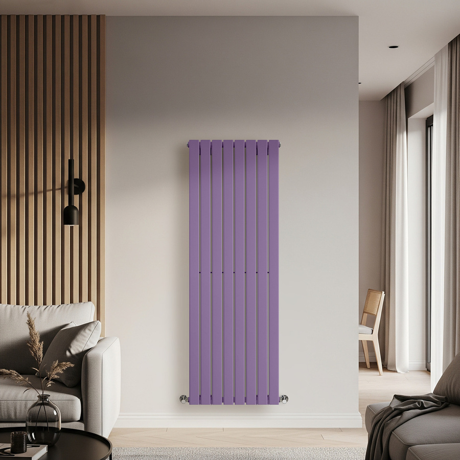 Einlagiger vertikaler Design-Heizkörper von Delta in Lila (Lush Purple), Höhe: 160 cm, Breite: 56 cm - Bild 1