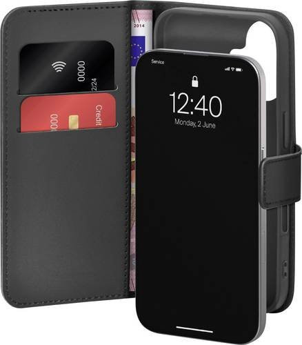 Puro Wallet Stand Flip Case für Apple iPhone 17 in Schwarz - Bild 1