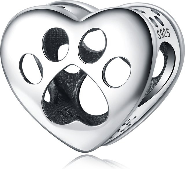 PANPOKI Armband-Charms, 925 Silber, Herzförmig, Unisex - Bild 1