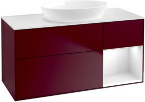 V&B Waschtischunterschrank Finion in Weiß, B/T/H: 120 x 50,1 x 50,1 cm - Bild 1