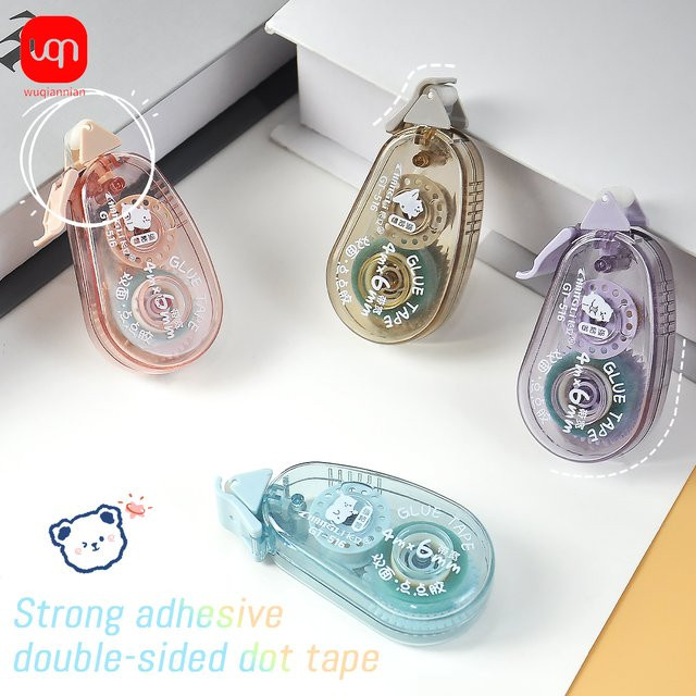 WQN 10er Set doppelseitiges Klebeband mit Punktpads in Multicolour für Scrapbooking und Bastelarbeiten - Bild 1