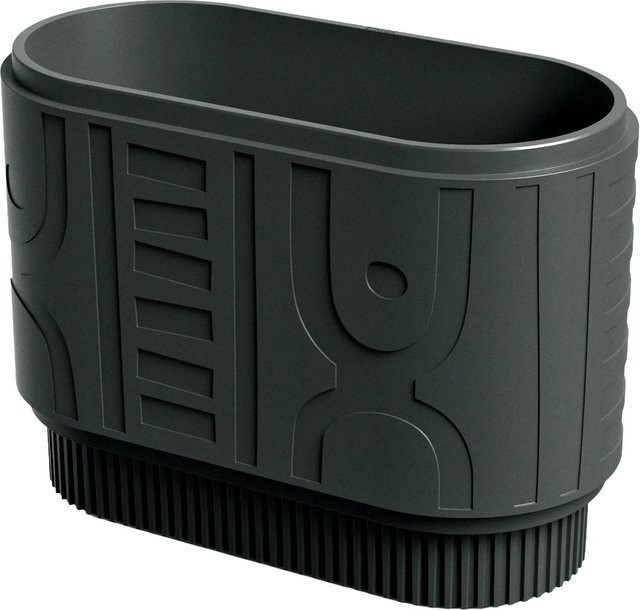 Prosperplast Blumentopf Folka Round Case in Charcoal, B/T/H: 78 x 38 x 56 cm - Bild 1