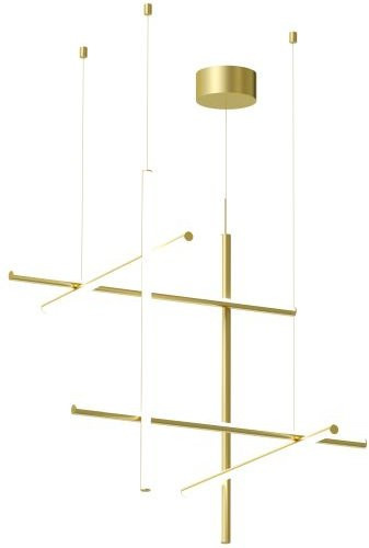 Flos Coordinates Pendelleuchte S3 LED Anodized Champagne in Gold/Messing aus Aluminium dimmbar - Bild 1