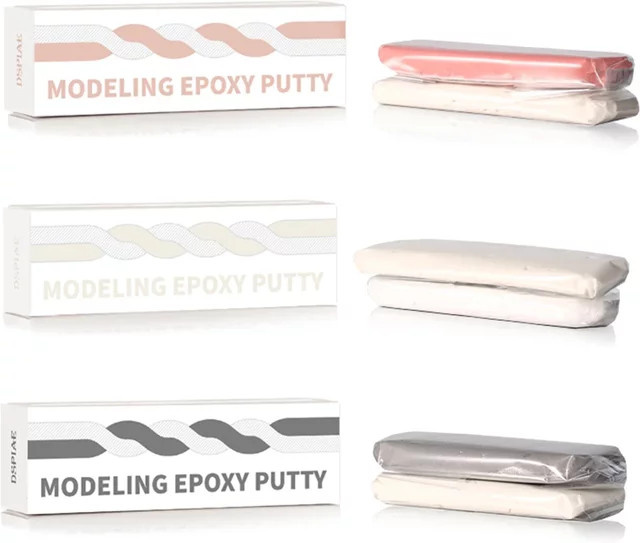 Dspiae DIY MEP Modeling Epoxidkitt Set für Modellreparatur und Modifikation in Grau, Weiß und Schwarz - Bild 1