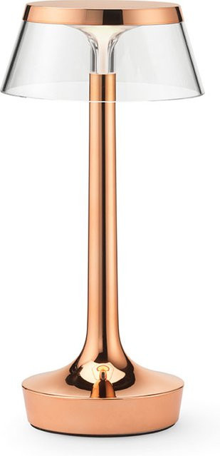 Flos Bon Jour Unplugged LED-Tischleuchte mit Akku in Copper und transparentem Glas, dimmbar - Bild 1