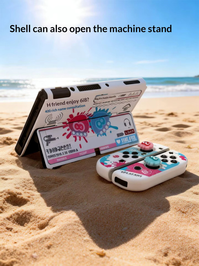 Splatoon Schutzhülle für Nintendo Switch 2 OLED von Bandai, kratzfeste Abdeckung in Multicolour - Bild 5