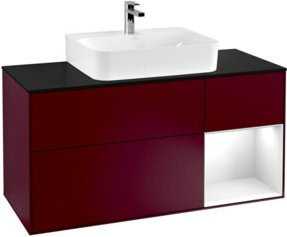 V&B Waschtischunterschrank Finion mit Wandbeleuchtung, Farbe: Weiß, Breite: 120 cm, Tiefe: 50,1 cm, Höhe: 50,1 cm - Bild 1