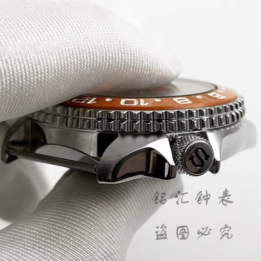 LIYAN Uhrengehäuse, 42 mm, orange, Keramik, Unisex - Bild 2