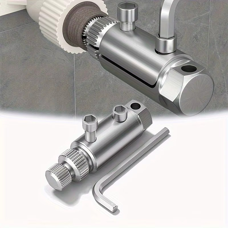 3-teiliges Wasserhahn-Eckventil-Trennentferner Set in Chrom Silber für die Rohrleitungswartung - Bild 3