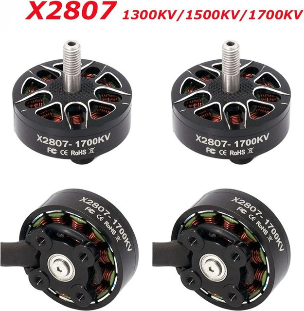 Dogmang Bürstenloser Motor X2807 für FPV Freestyle 7 Zoll Long Range Drohnen DIY Teile, Farbe: Schwarz - Bild 1