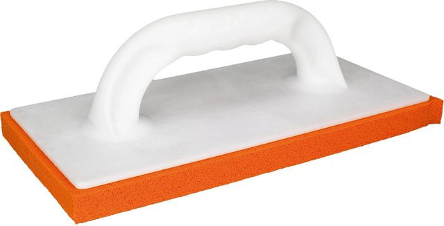 LUX-TOOLS Schwammgummibrett Fein Weiß B: 14 cm, T: 28 cm, H: 2 cm - Bild 1