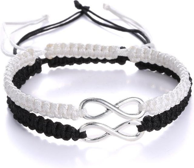 Lucky Star Jewelry Armbänder, Infinity, Seilkette, Alloy, Silber, Unisex - Bild 1