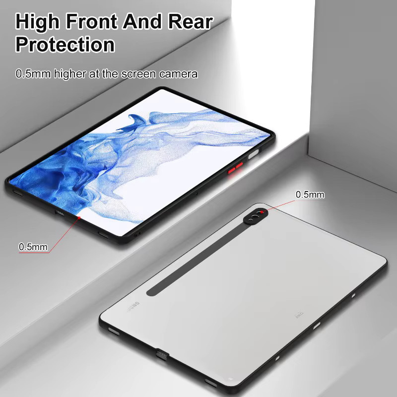 Matte Schutzhülle für Samsung Galaxy Tab S9 FE, S8, S7, S6 Lite und weitere Modelle, Hard Back Shell, Farbe: Lila - Bild 3