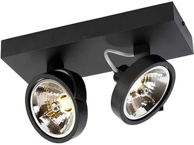 QAZQA DesignSpot LED Tischleuchte aus Aluminium in Schwarz, dimmbar und verstellbar - Bild 1