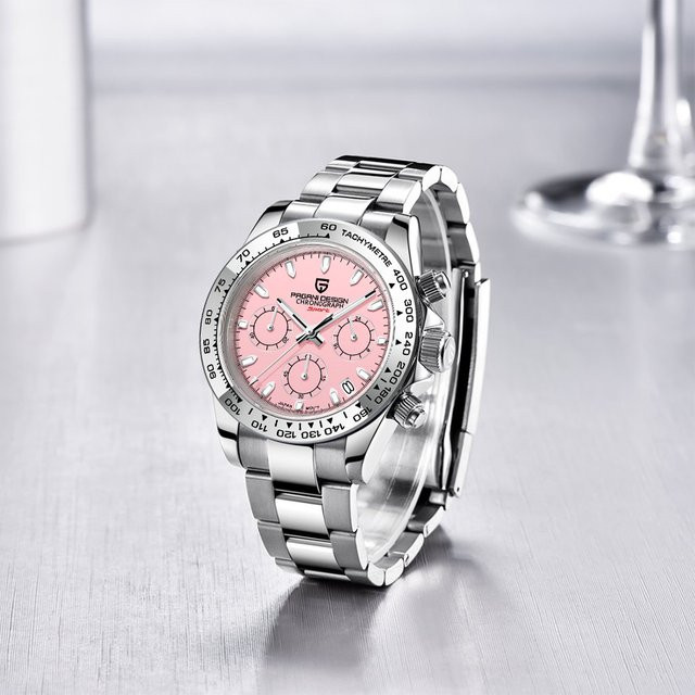 PAGANI DESIGN Armbanduhr, Quarz, Edelstahl, Silber, Herren - Bild 1