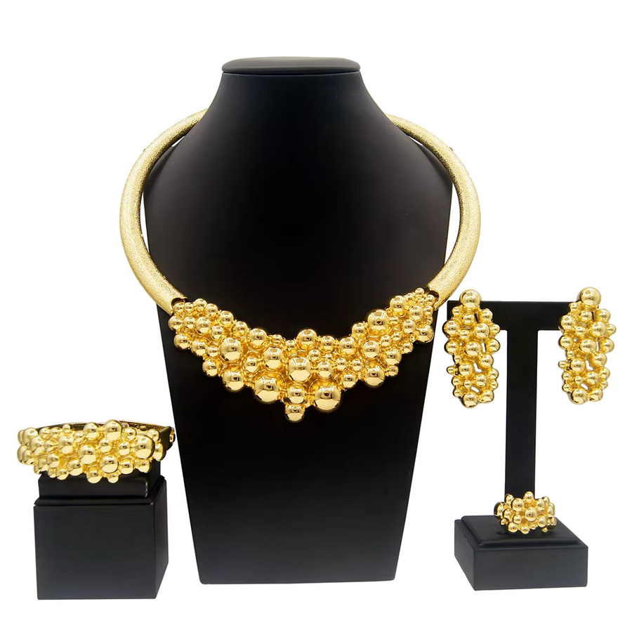 SYHOL Schmuck-Set, Gold, Damen, Hochzeit - Bild 3