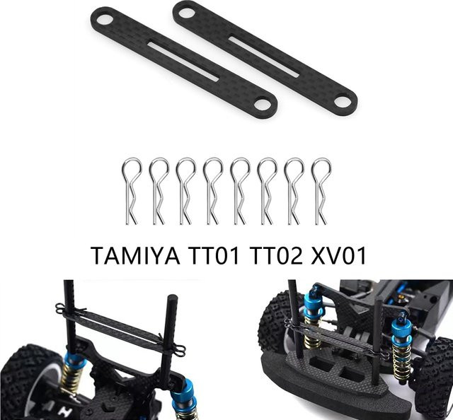 Tamiya Carbon Fiber Körper Montieren Querträger, Zubehör, Schwarz - Bild 1