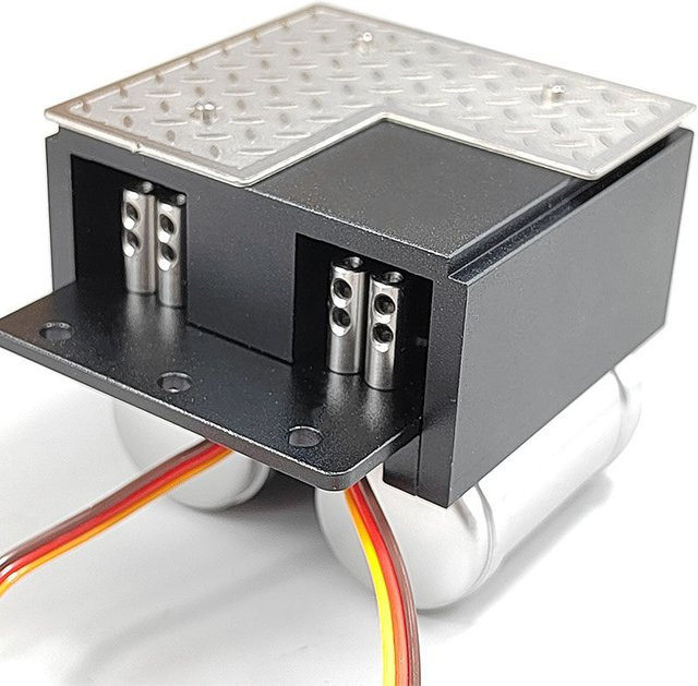 Tamiya Batteriekasten aus Metall, Maßstab 1:14, Zubehör - Bild 1