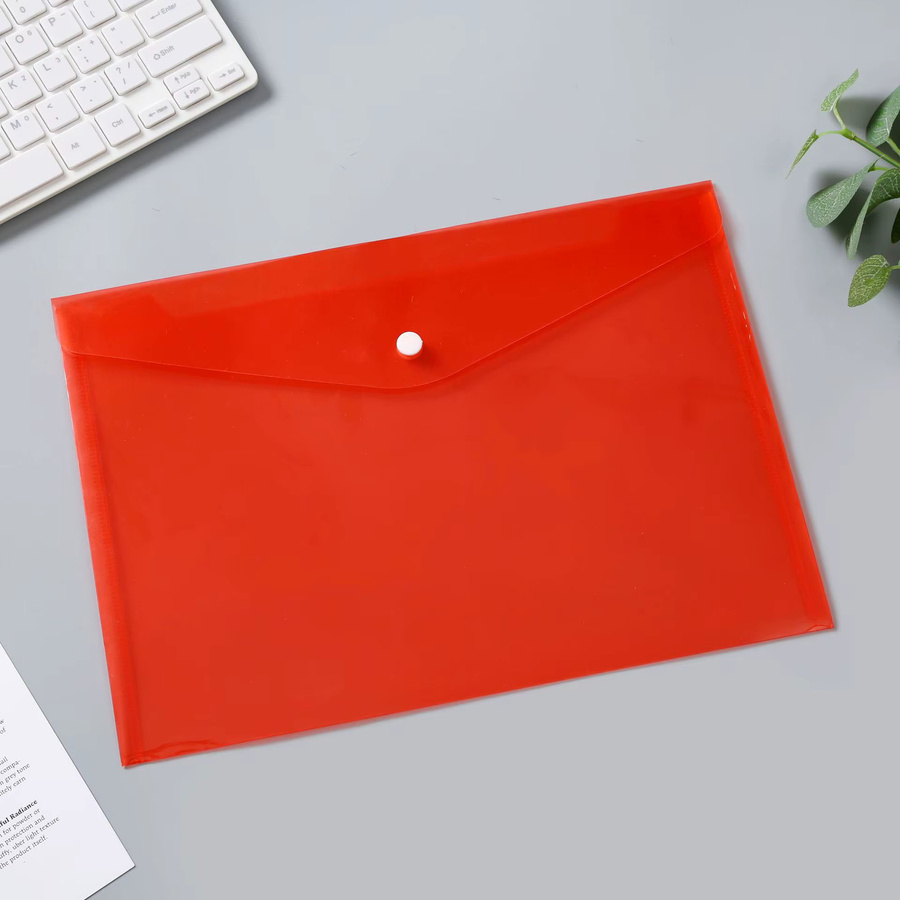 Transparente A4 Schnapp-Aktentasche aus PP-Kunststoff für Büro und Schule - Bild 2