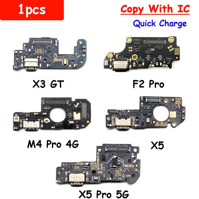 Xiaomi USB-C Ladeboard mit Mikrofon Flexkabel für Poco F2 Pro F3 F4 M3 X2 X3 X4 M4 Pro 5G in Schwarz - Bild 1
