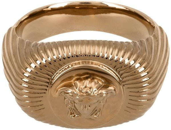 Versace Medusa Ring, Messing, beige, Damen - Bild 1