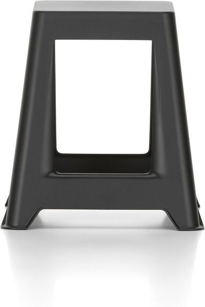 Vitra Chap Hocker in Schwarz aus recyceltem Kunststoff, stapelbar und matt - Bild 1