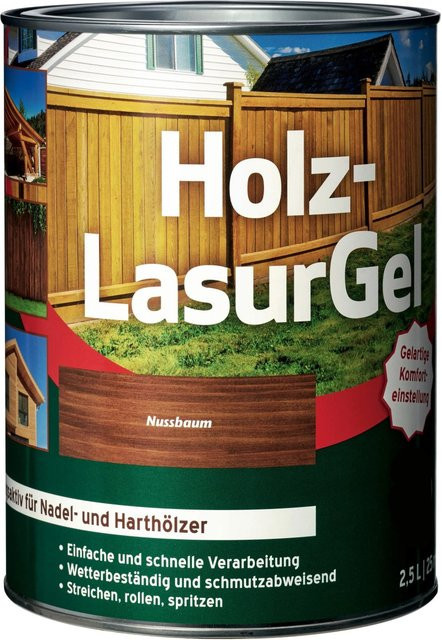 Holz-Lasur Gel Nussbaum 2,5 l - Bild 1