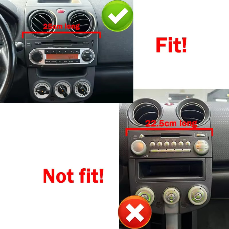 Forefeel Android 15 Autoradio für Mitsubishi Colt Z30 Z30G Z3BZ3V 2007-2012 mit Carplay, Bluetooth und Touchscreen Multimedia-Videoplayer in Schwarz - Bild 2