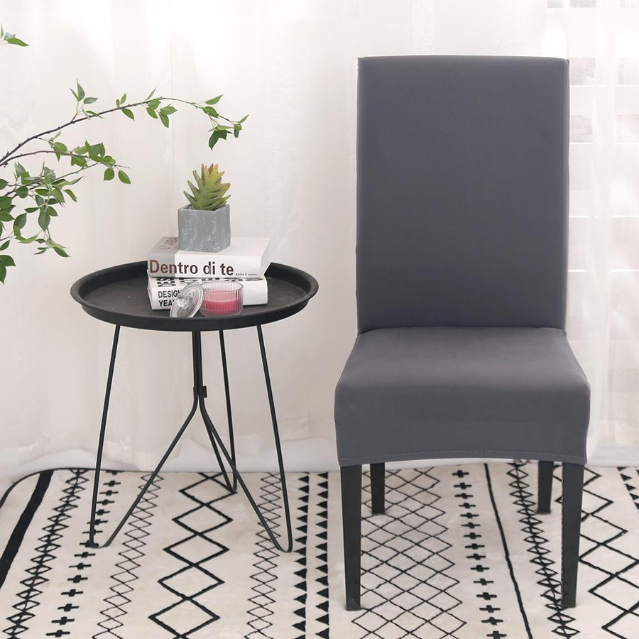 4er-Set BRHUIXUE Stuhlhussen für Esszimmerstühle, elastische Sitzbezüge in Beige, waschbar und abnehmbar - Bild 1