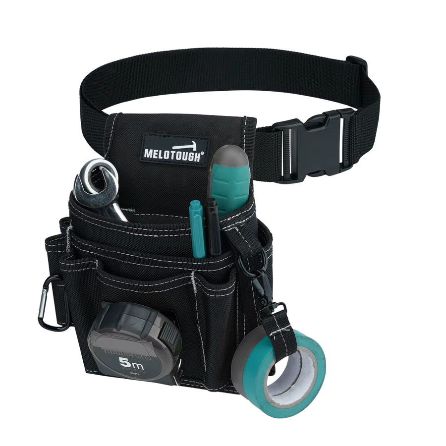 Meloworkgear Elektriker-Werkzeuggürtel-Set mit 13 Taschen, verstellbare Arbeitstasche für Schreiner, Bauunternehmer und Dachdecker, Breite: 5,1 cm - Bild 6