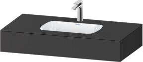 Duravit Einbauwaschtisch-Möbel-Set Qatego in Grau Matt, B/T/H: 100 x 55 x 17 cm - Bild 1