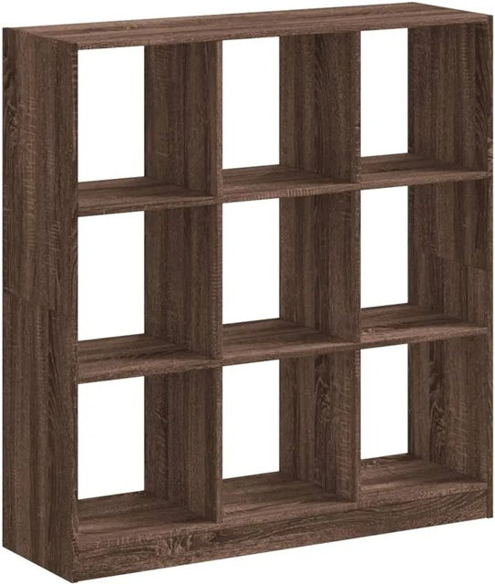 vidaXL Bücherregal Braun in Eichen-Optik, Wandmontage, B/T/H: 102 x 32 x 108 cm - Bild 1