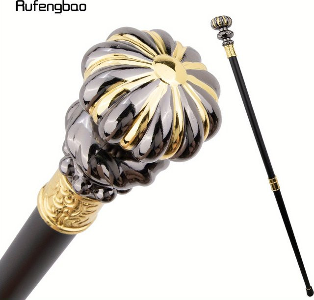 Rufengbao Luxuriöser Blumen-Dekorationsstab in Gold und Schwarz für Halloween, Cosplay und Partys - Bild 1