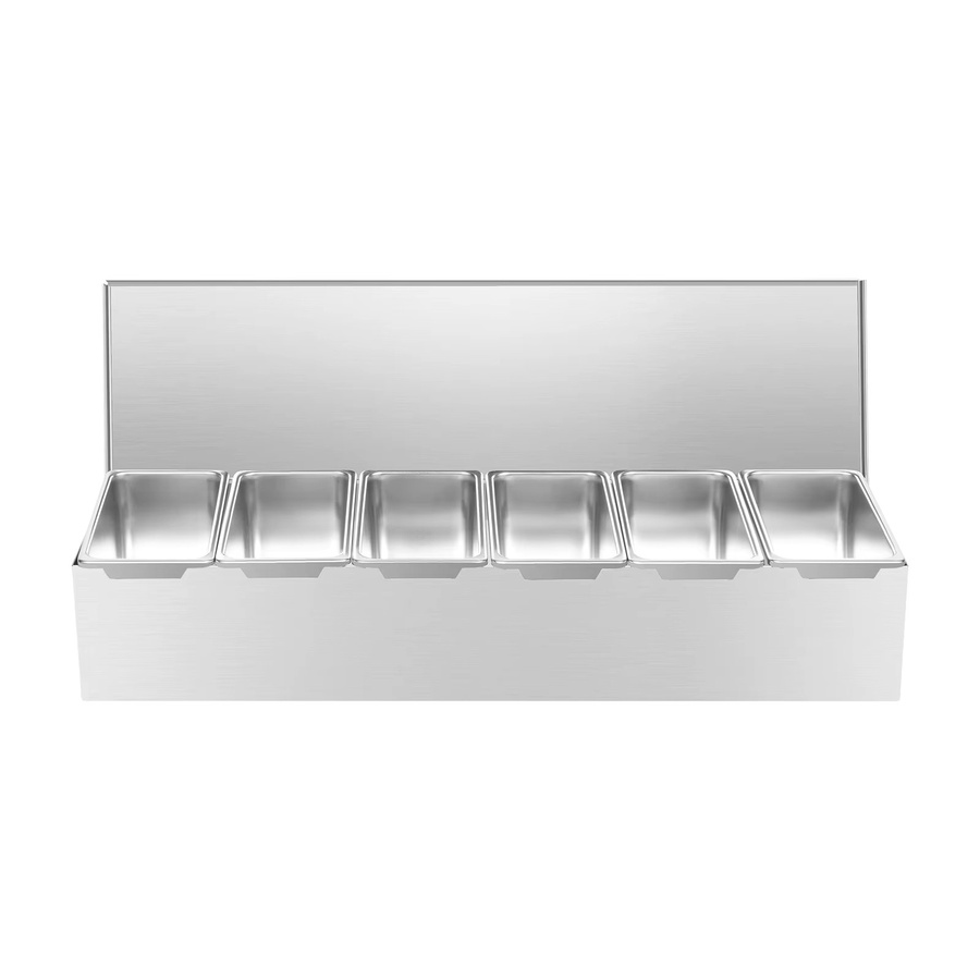 Bymaocar 6-Fach Gewürzspender aus Edelstahl in Silber mit luftdichtem Verschluss und Spülmaschinenfestigkeit - Bild 3