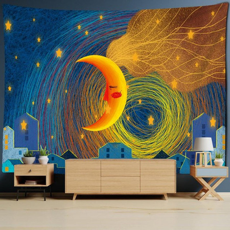 Super Six Wandteppich Lebensbaum Mandala Wandbehang in Mehrfarbig, B: 95 cm, H: 70 cm