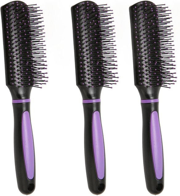 Koogeelife Stylingbürste für lockiges Haar, 3 Stück, black - Bild 1