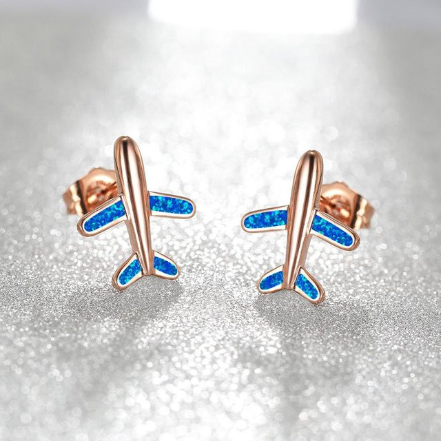 YIRAN Jewelry Ohrringe, Roségold, Kupfer, Zirkonia, Kristall, Damen - Bild 1