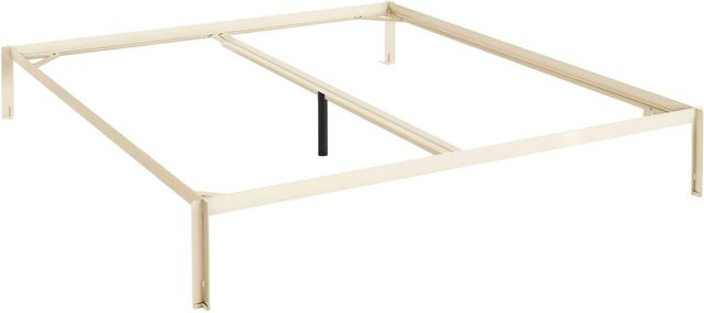 HAY Connect Bed in Weiß aus pulverbeschichtetem Metall im Industrial Design - Bild 1