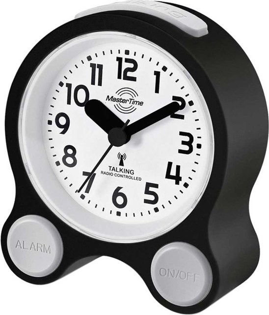 Master Time MTC-71031-12B Sprechender Funk Wecker in Schwarz - Bild 1
