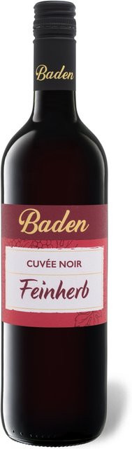 Badischer Weinverbund GmbH Cuvée Noir Baden Qualitätswein feinherb Rotwein 0,75 l - Bild 1