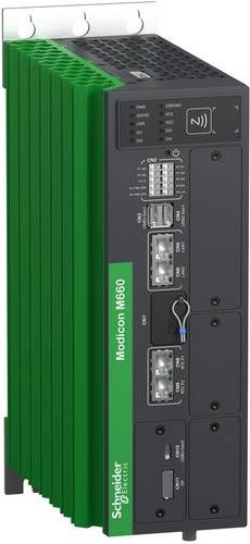 Schneider Electric MN660P253N2011W0 Erweiterungsmodul mit Ethernet/LAN, USB-A, USB-C, DisplayPort und NFC in Grün - Bild 1