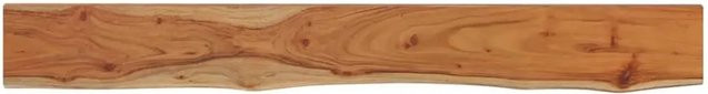 vidaXL Wandregal aus Massivholz Akazie in Braun, Rechteckig mit Baumkante, B/T/H: 180 x 20 x 2,5 cm - Bild 1