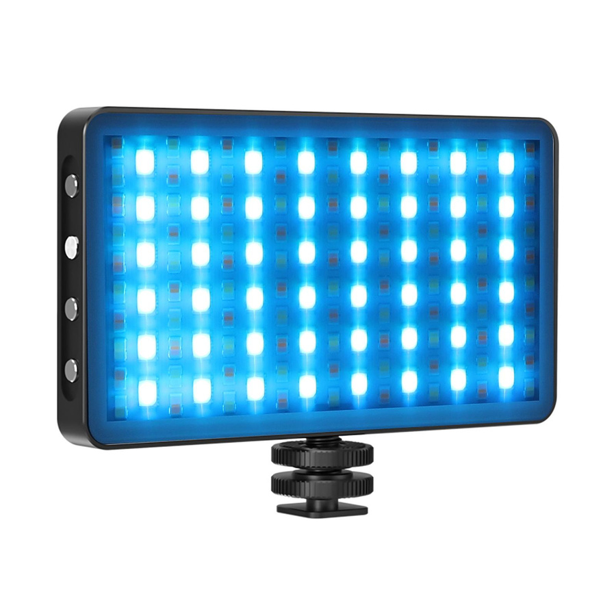 Andoer Tragbares RGB-Videolicht LED-Fülllichtpanel mit 12 Lichteffekten, dimmbar, 3000 K bis 8500 K, CRI97+, schwarz - Bild 7