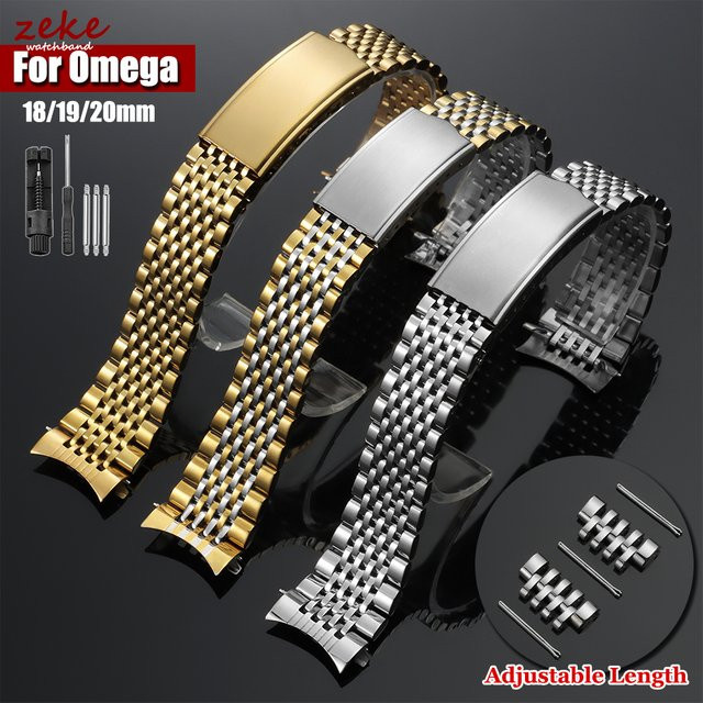 Uhrenarmband Edelstahl, Gebogene Enden, Unisex - Bild 1