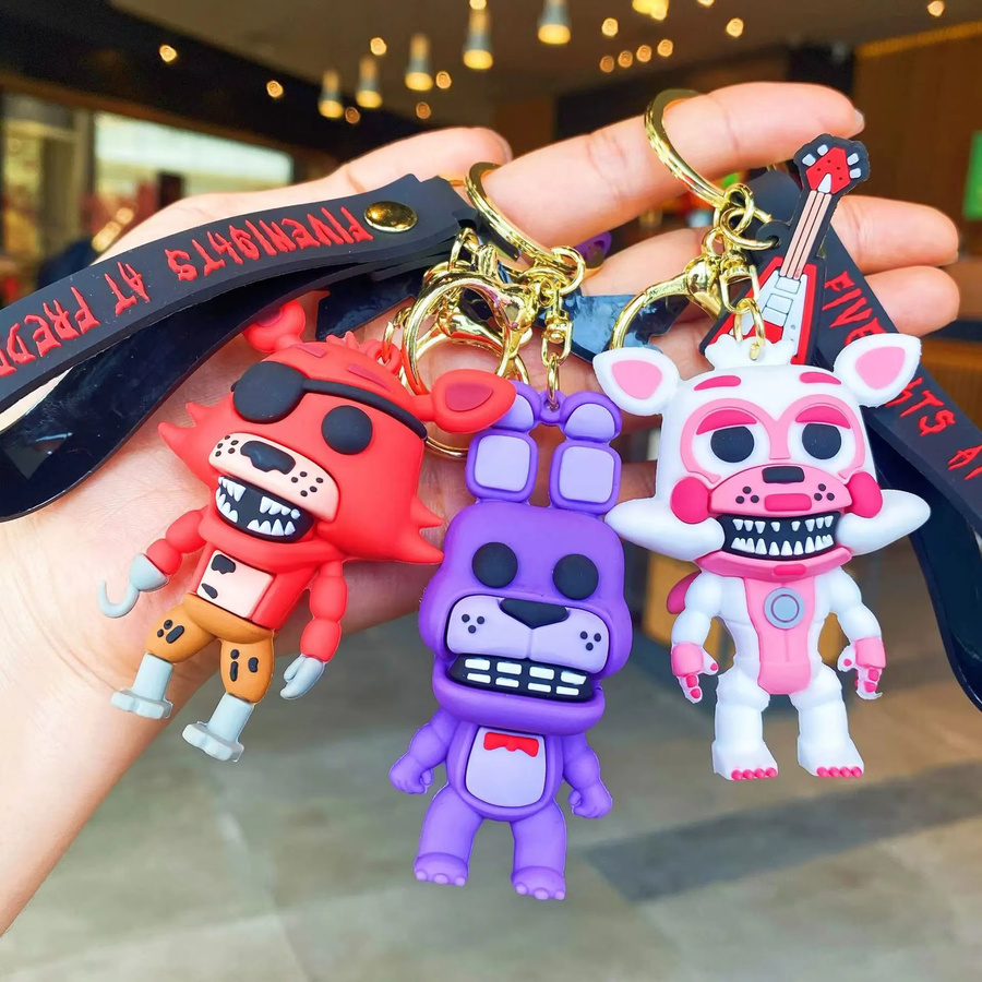 Bandai Five Nights at Freddy's Puppen-Schlüsselanhänger, Zubehör - Bild 3