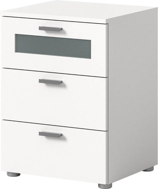 Inn.Furn Nachttisch Dante in Weiß mit Soft-Close, B: 60 cm, T: 45 cm, H: 40 cm - Bild 1