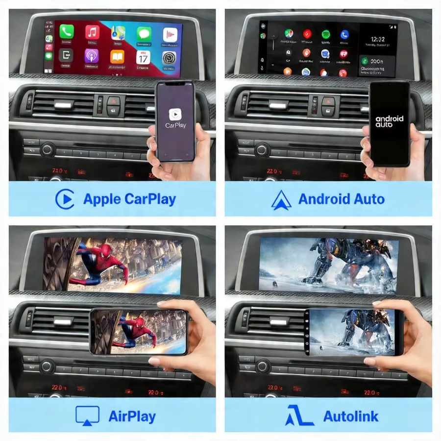 AUTOABC Wireless CarPlay und Android Auto GPS Decoder Modul für BMW 6er Serie F06 F12 F13 G32 (2010-2020) CIC NBT EVO in Schwarz - Bild 3