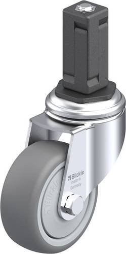 Blickle Lenkrolle LKRA-TPA 80KF-11-EV14 in Silber und Grau mit 80 mm Rad-Durchmesser und 100 kg Tragfähigkeit - Bild 1